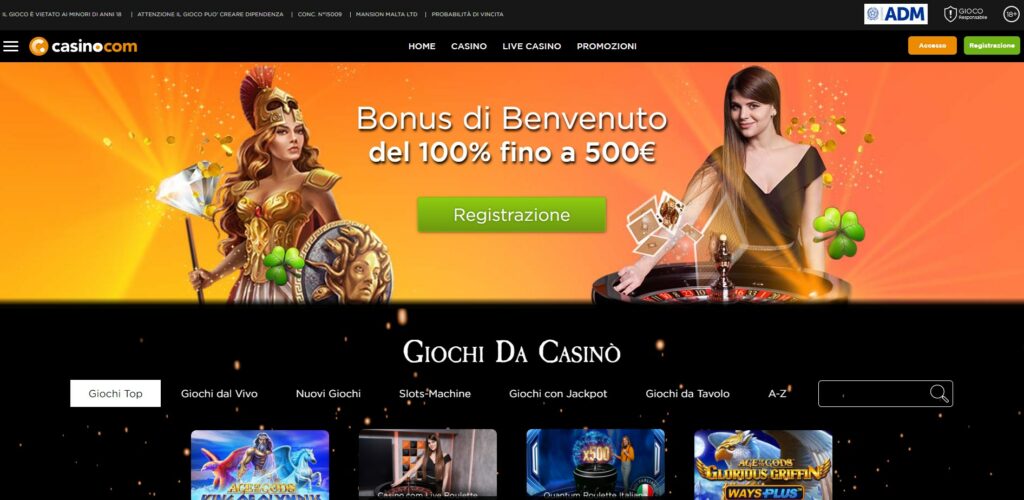 Casino.com recensioni
