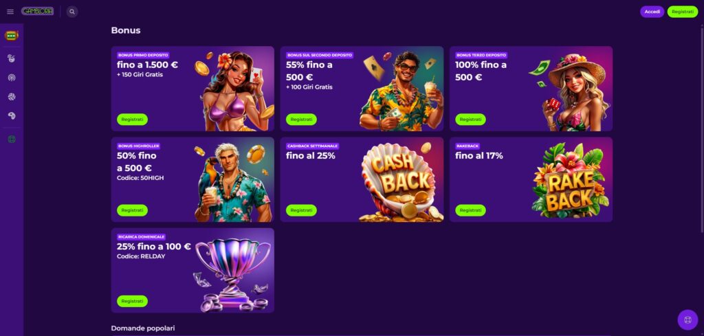 Gambloria recensioni e bonus