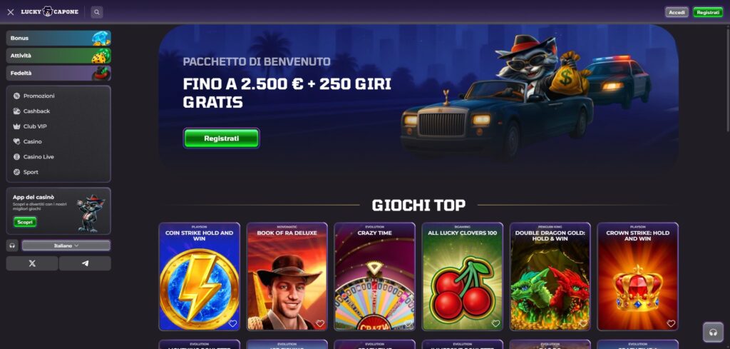 Lucky Capone casinò online