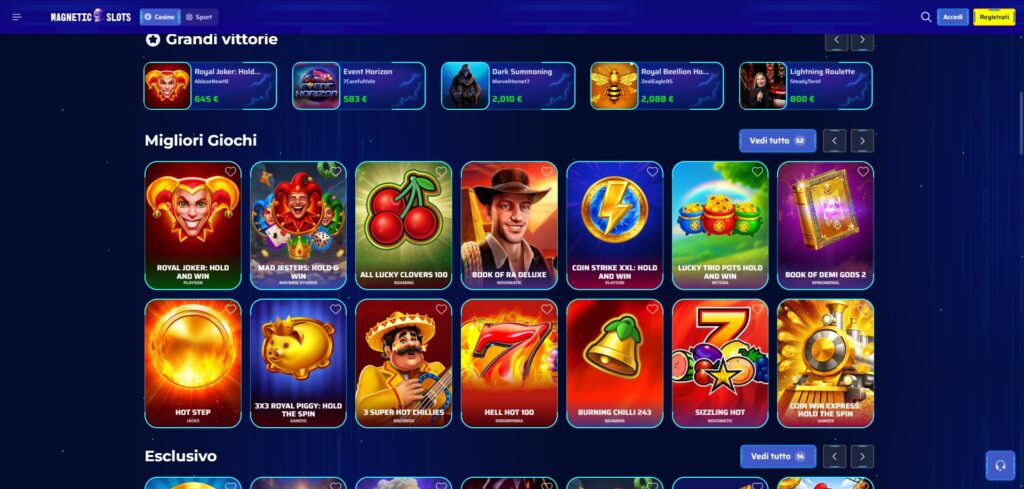 Magnetic Slots vantaggi e svantaggi