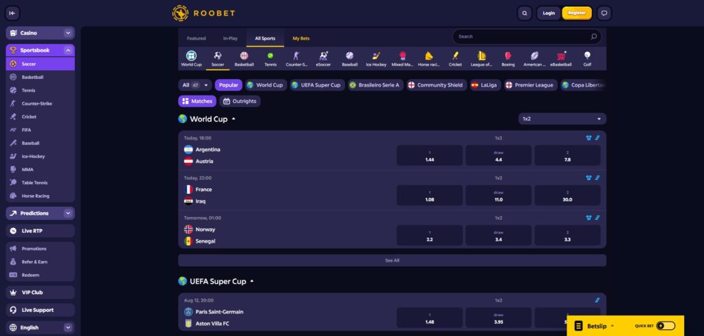Roobet pro e contro